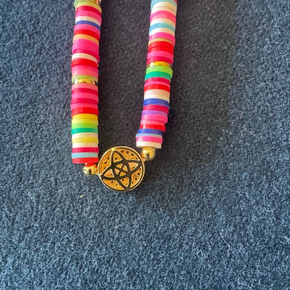 Wear BRACHA Colorful Beaded Initial Necklace- sold separately- this one is “X🩷 - Picture 6 of 14